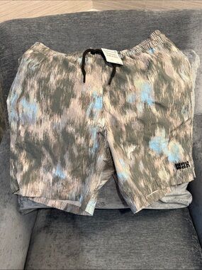 Wax London Mens Swim Trunks Shorts NWT Medium New Blue Green